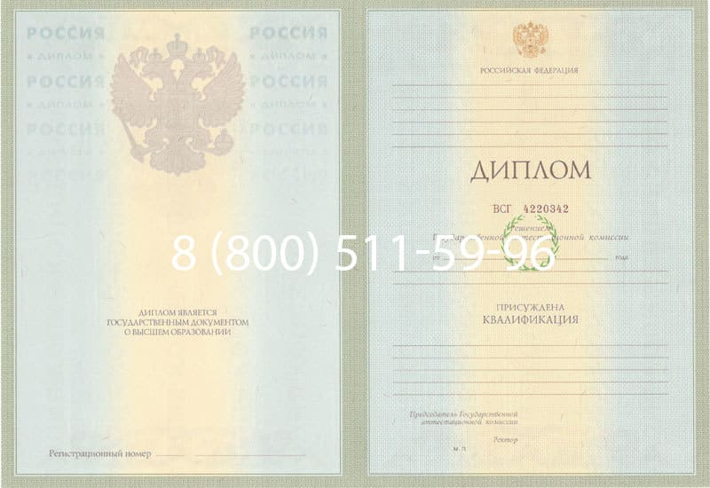 Купить Диплом о высшем образовании 2003-2009 годов в Ноябрьске